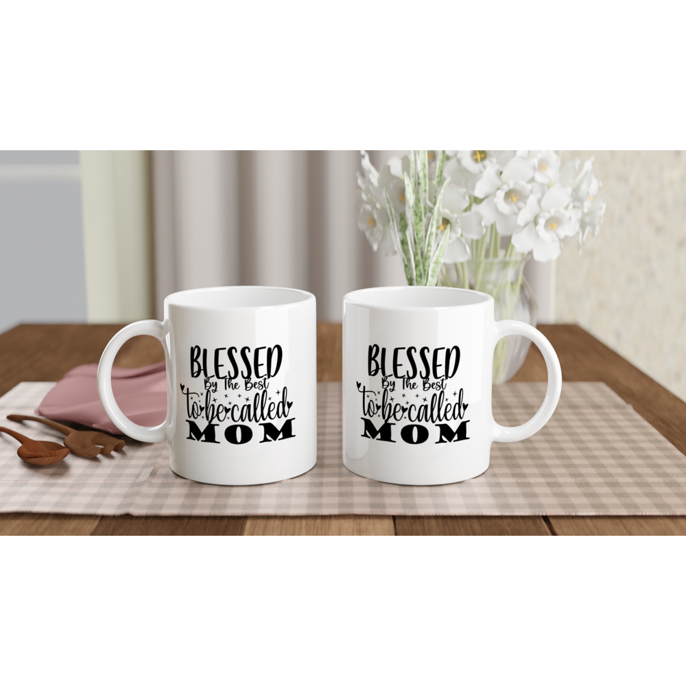 Blessed mom teacup and saucer