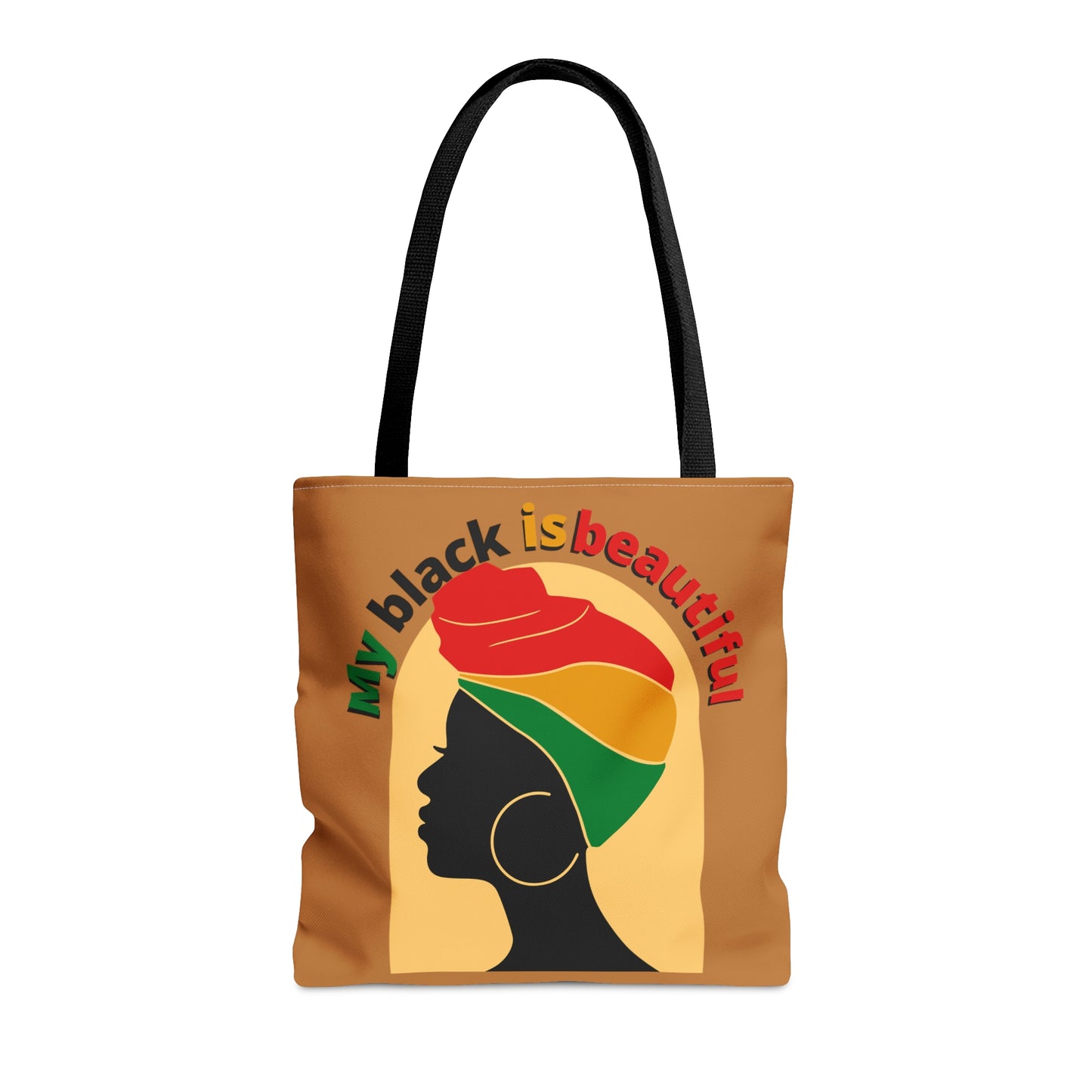 My Black is Beautiful Tote Bag in brown