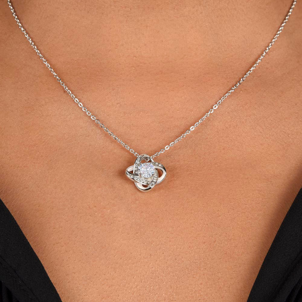 TO My Loving Grandma Love Knot Necklace