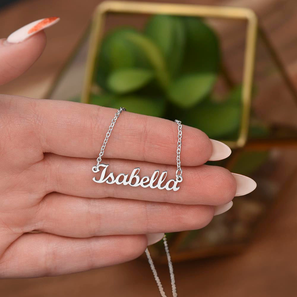 To My Mother Signature Personalized Necklace