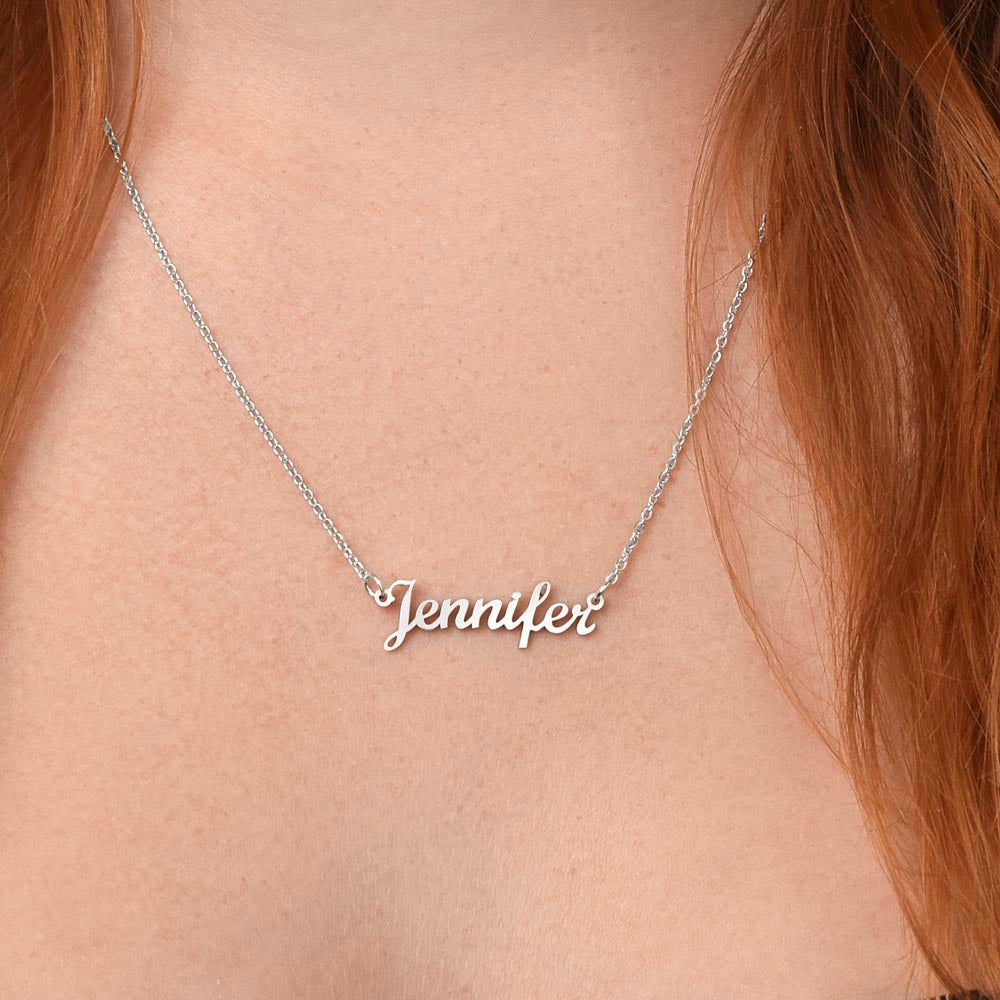 To My Mother Signature Personalized Necklace