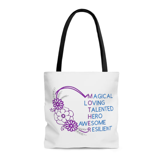 Mother-Magical-Loving-Talented-Hero-Awesome-Resilient-Tote/shopping-Bag