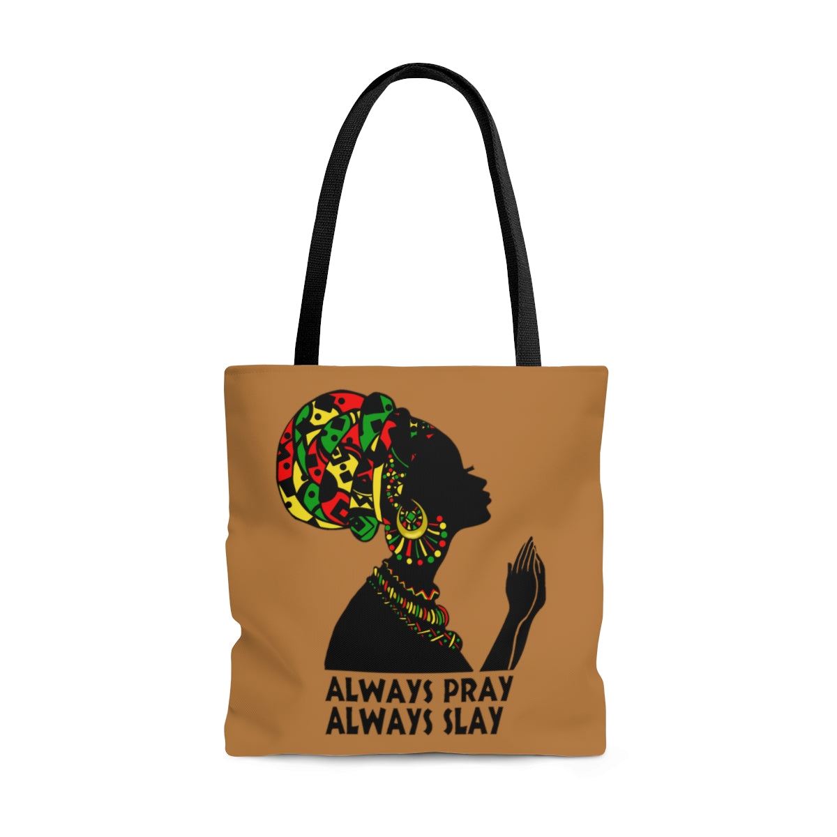 Always-Pray-Always-Slay-tote/shopping-bag-in-brown