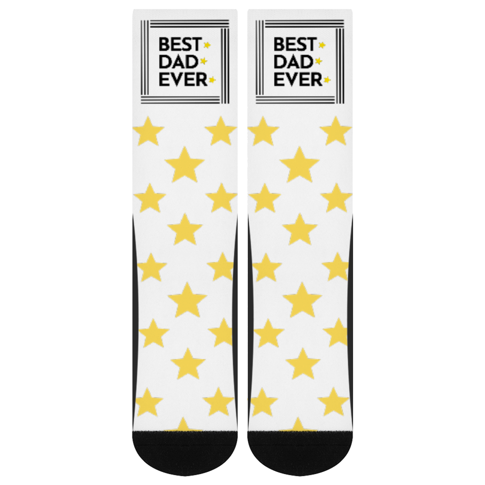 Best-Dad-Ever-socks-(white-&-yellow)