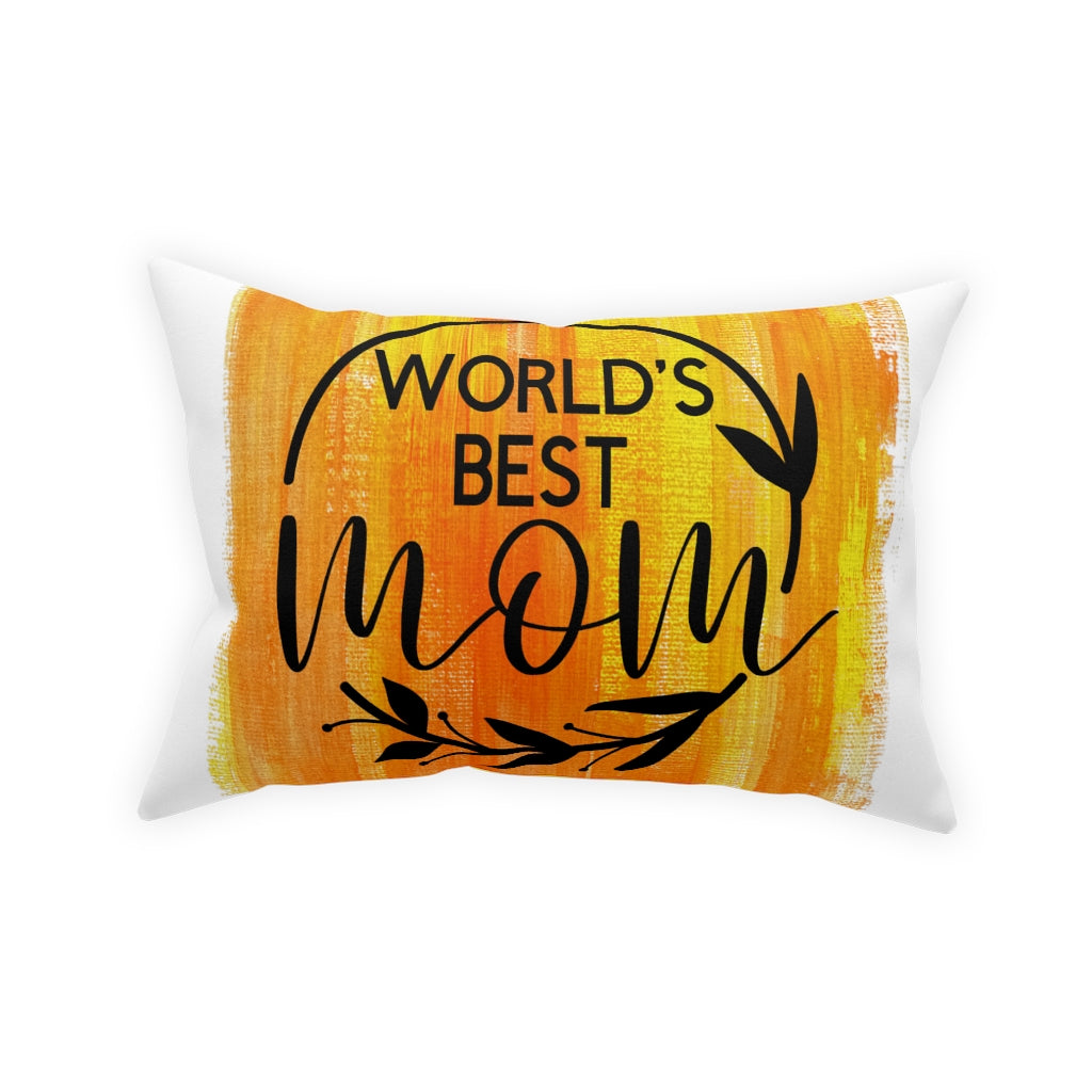 World's Best Mom Pillow (yellow)
