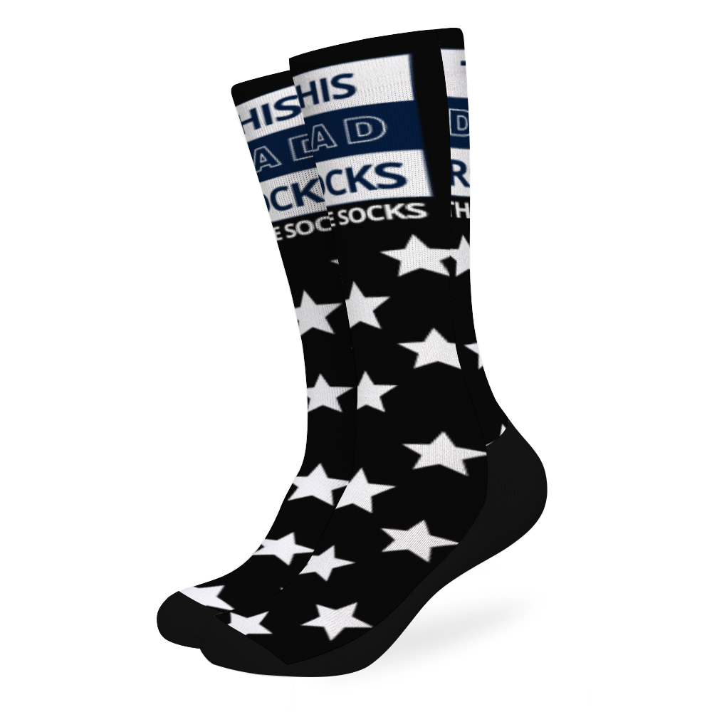 This Dad Rocks These Socks - Socks (Black)