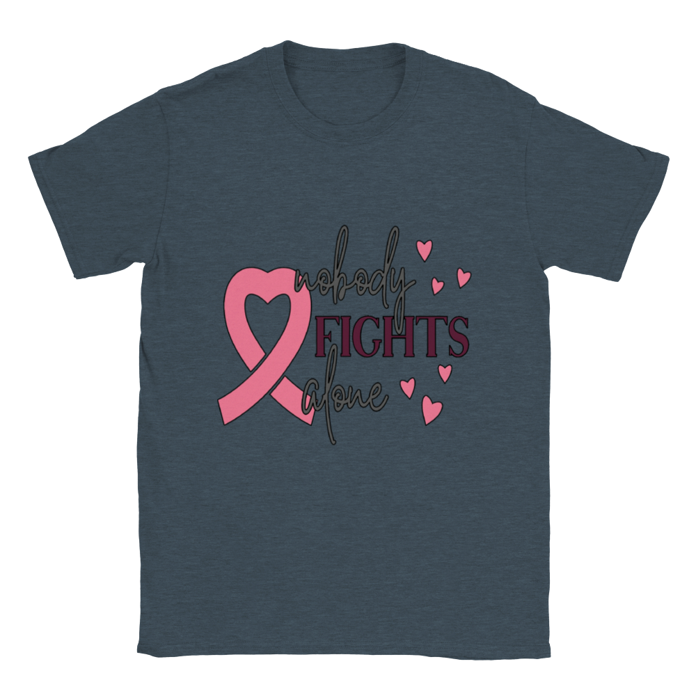 Breast Cancer Nobody Fights Alone Unisex T-shirt