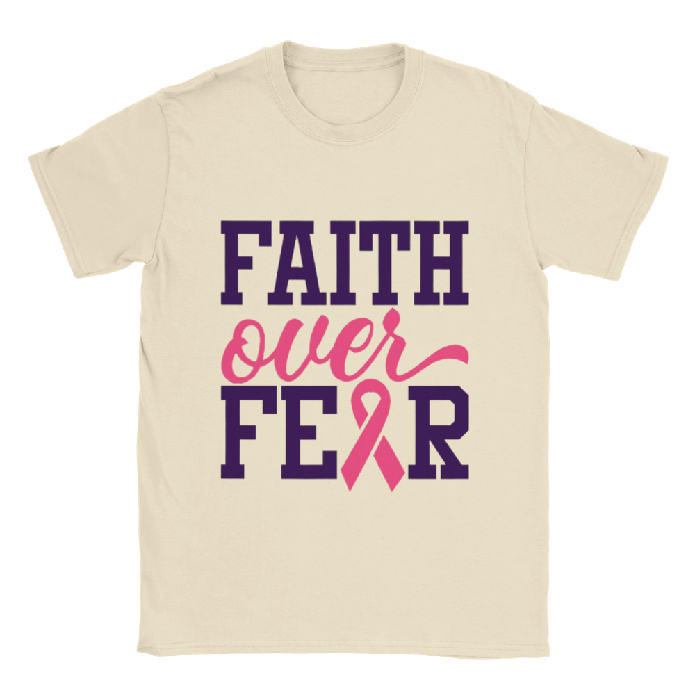 Breast Cancer Faith Over Fear T-shirt