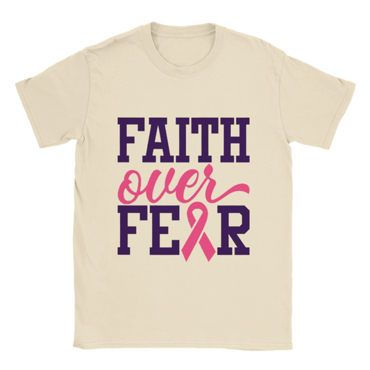 Breast Cancer Faith Over Fear T-shirt