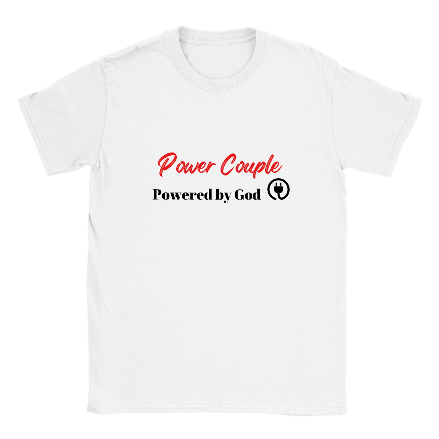 Power Couple Powered By God Couples T-shirt