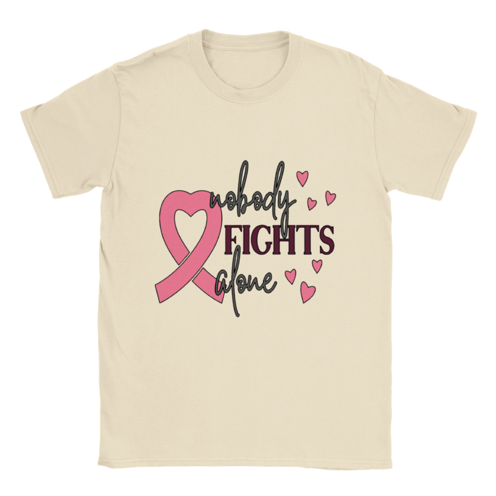 Breast Cancer Nobody Fights Alone Unisex T-shirt