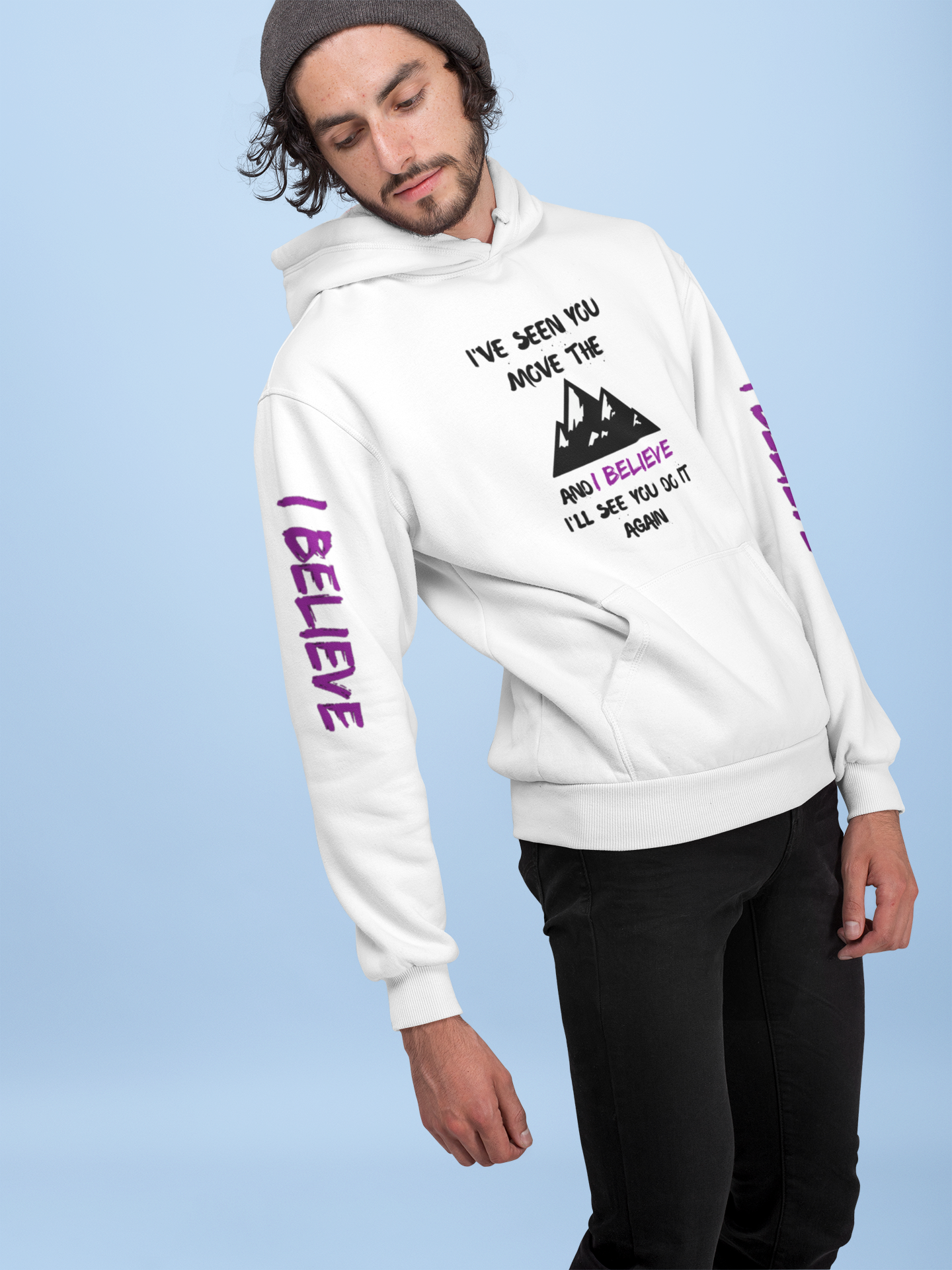 I've-Seen-You-Move-The-Mountains-and-I-Believe-Unisex-fleece-hoodie-(light-colors)